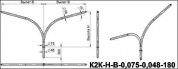 кронштейны для гранёных опор к2к-0,5-0,5-0,075-0,048(15-180)